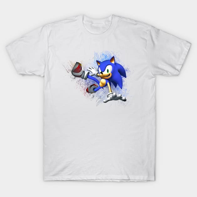 Sonic Pen Sketch T-Shirt by masnono